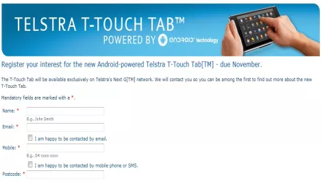 Telstra plans Android-powered tablet