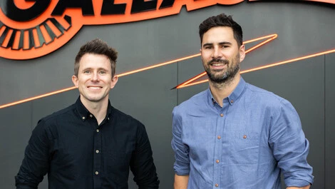 Hugo parcell l and tom harding r