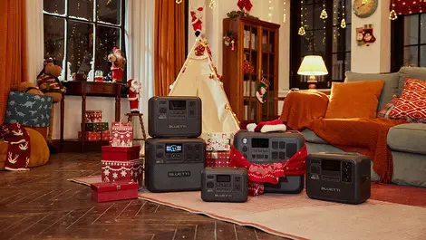 Keep your Christmas lights on with BLUETTI portable power stations