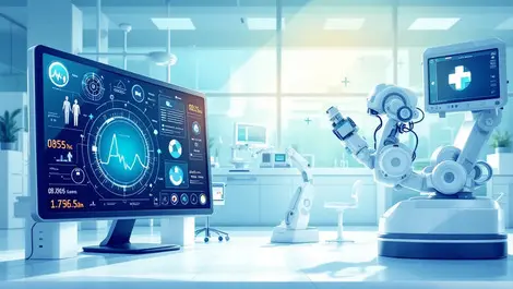 Modern medical devices technology robotic arms digital monitors ontario healthcare