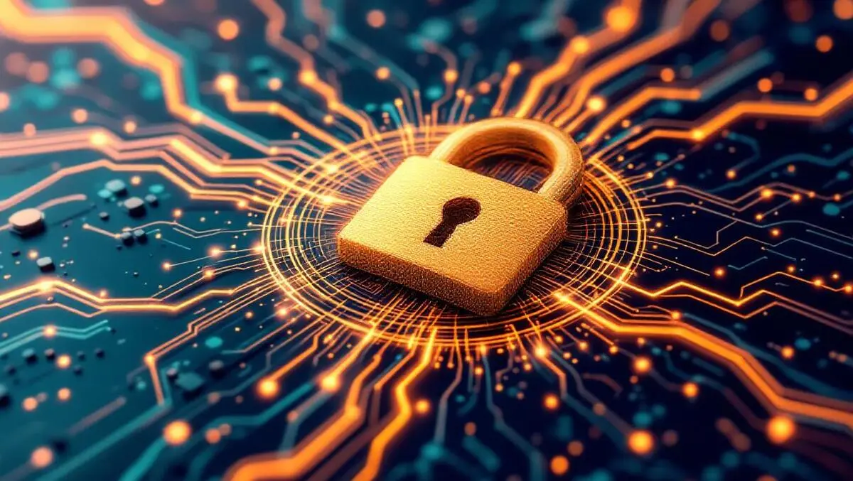 Digital padlock quantum waves circuit board urgent digital protection